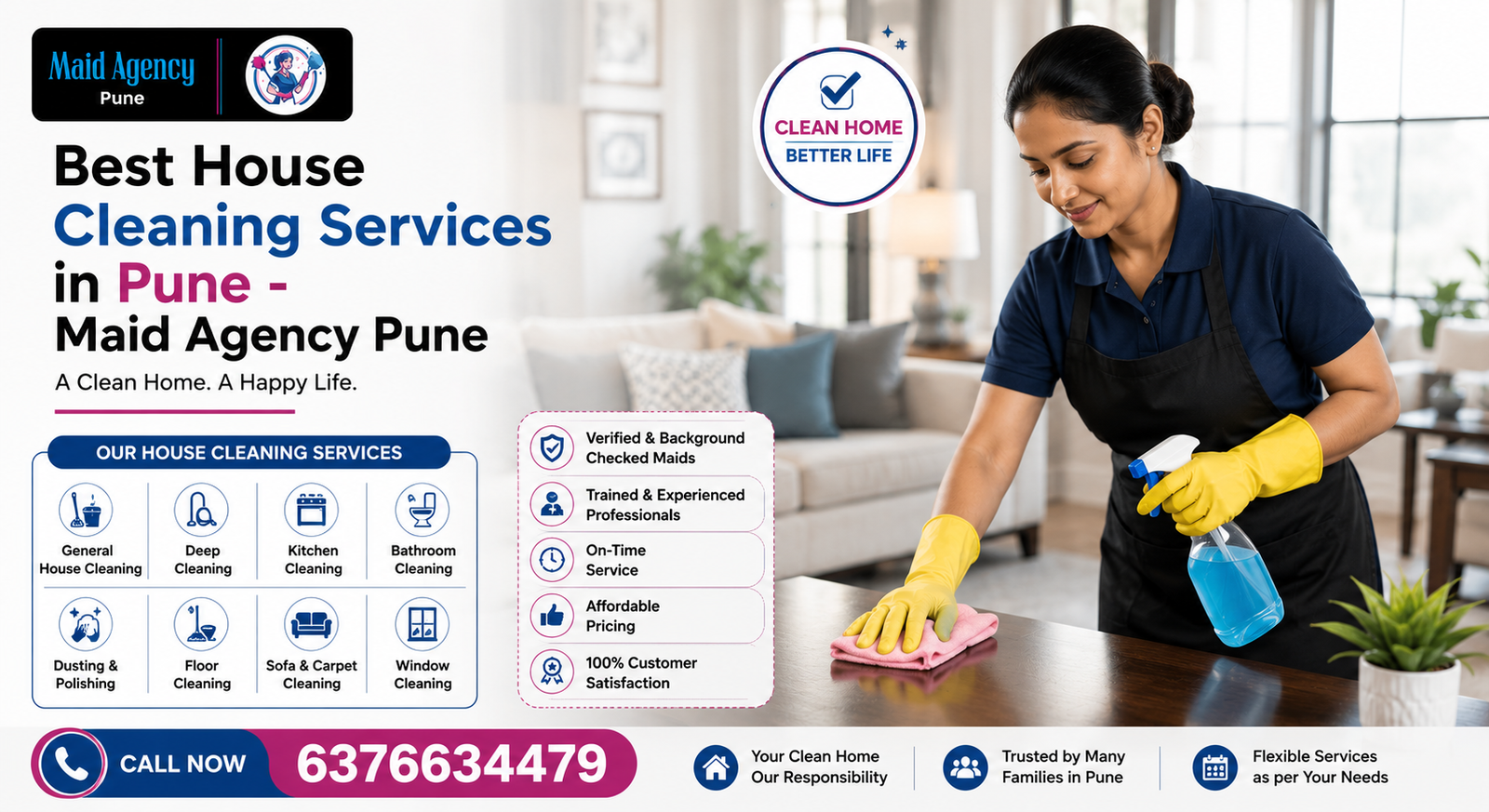 Best & Affordable Home Cleaning Services In Pune