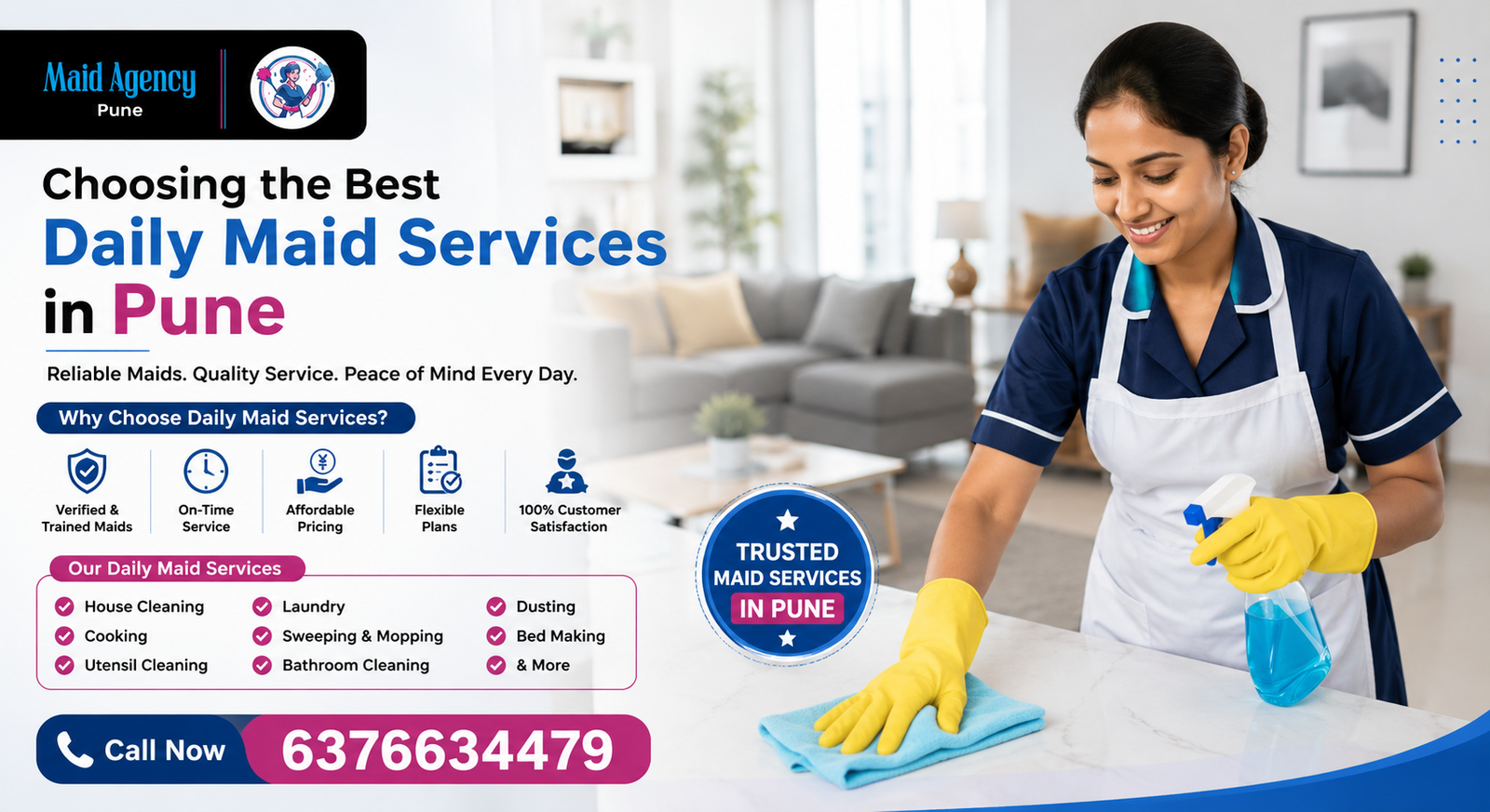 How to Choose the Best Daily Maid Services in Pune for Your Family